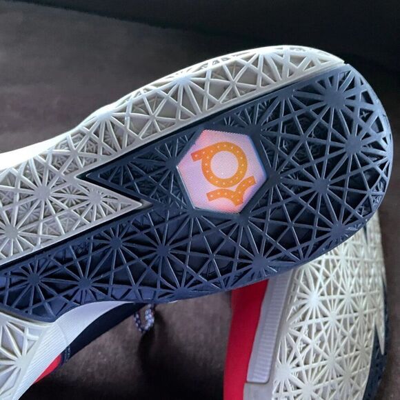 NEW RARE nike KD 6 Independence Day mens 8 red blue white Mens 8 US 41 EUR 'DC" - Picture 8 of 9